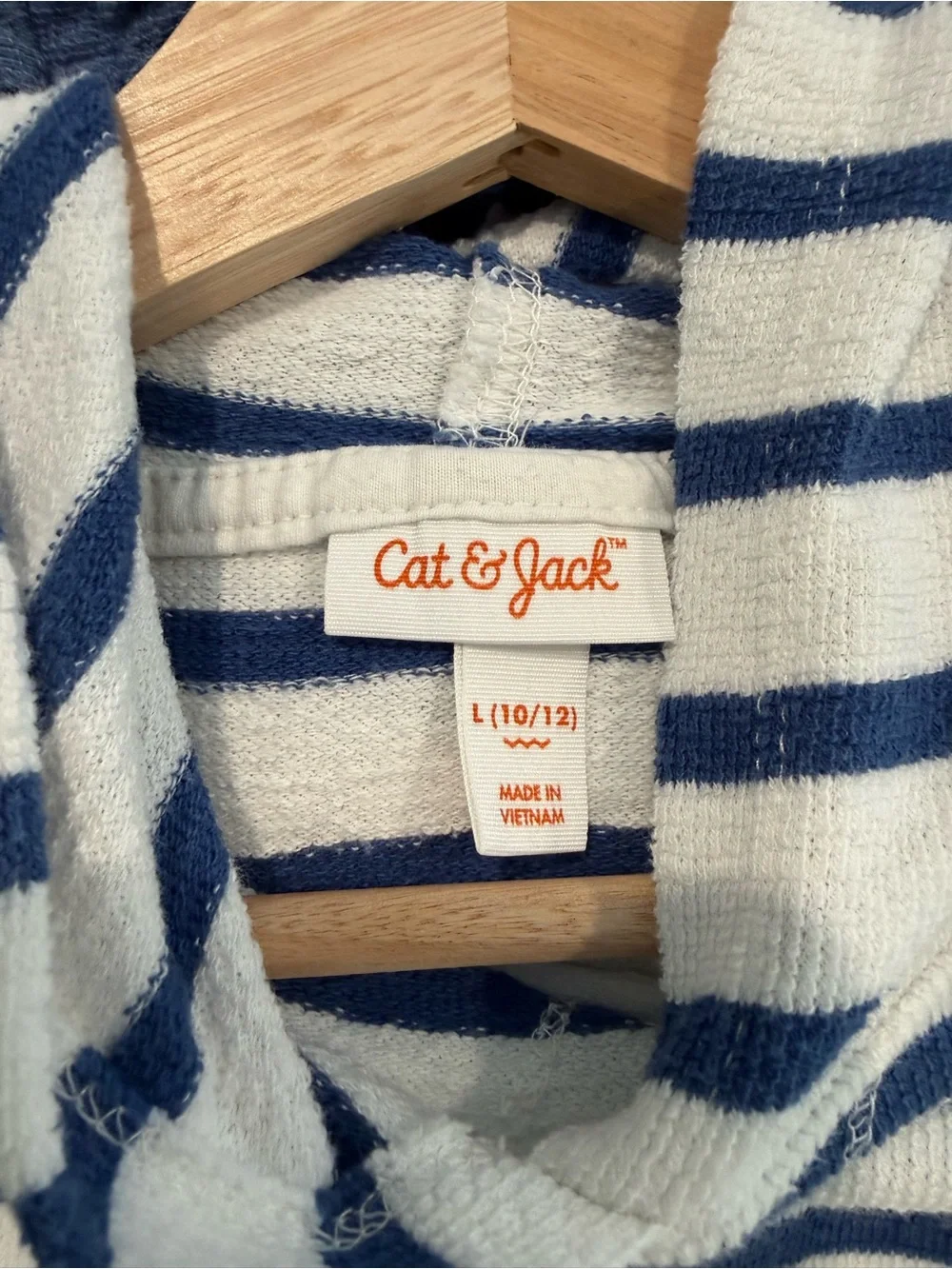 Nautical Blue & White Striped Terry Cloth Outfit.